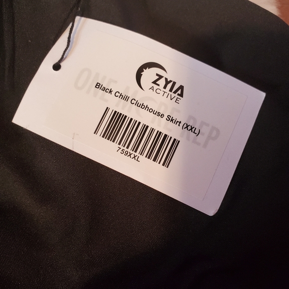 Zyia Black Chill Clubhouse Skirt XXL - Picture 4 of 5